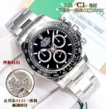 C1 Factory ROLEX Daytona Series 4131 Movement Black Dial Top-Graded Watch
